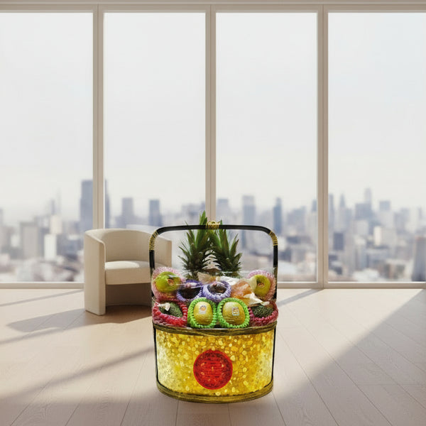 金御六式生果籃(金)